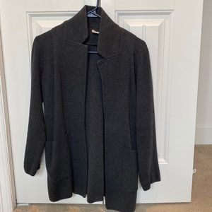 J. Crew sweater blazer in charcoal
